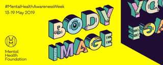 The words 'Body Image' on a yellow background