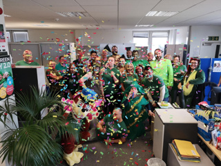 Colleagues in Chelmsford celebrating Go Green Day