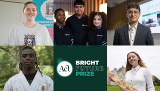 A montage of all previous winners of the ACT Bright Future Prize