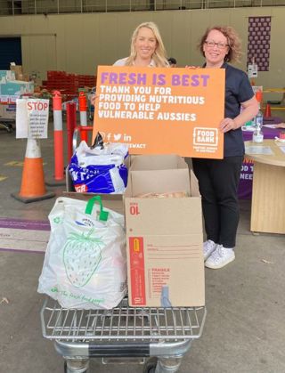 Resilium team volunteer at Food Bank Australia