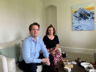 James' Place Therapist Rob and Head of Development Amy